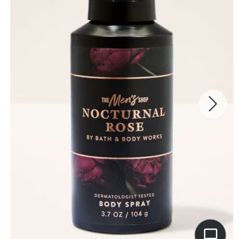 Bath & Body Works Nocturnal Rose Body Spray - The Mens Shop - Full Size - NEW